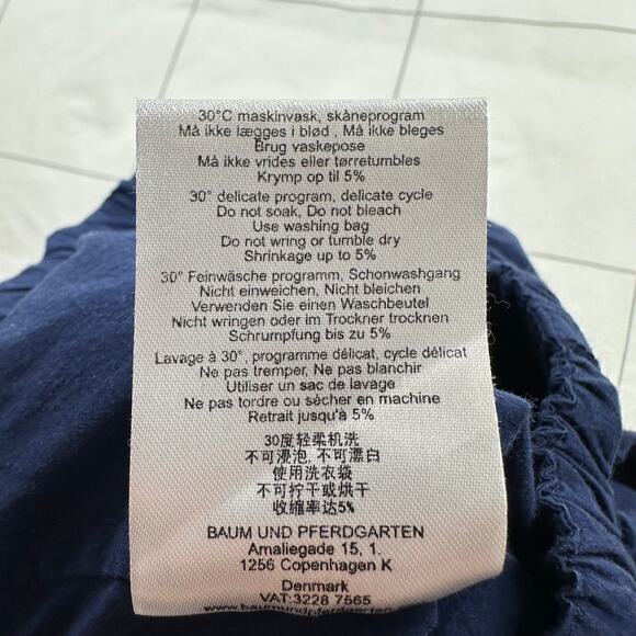 Baum Und Pferdgarten Pants Womens 34 Blue Nasra Trouser Cargo Baggy Ocean Cavern - Picture 6 of 13